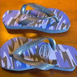 Havaianas Blue flip Flops.